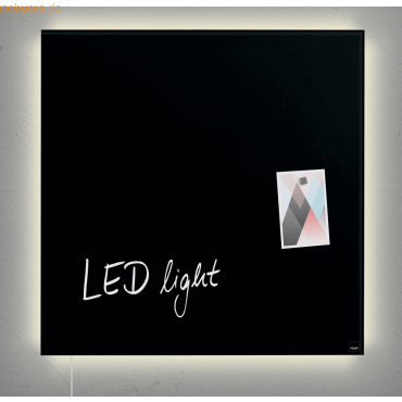 Sigel Glasmagnetboard artverum LED light schwarz 480x480x15mm Sigel Glasmagnetboard artverum LED light schwarz 480x480x15mm von Sigel