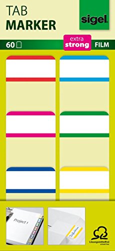 Sigel HN201 Abgerundete Rechteck blau, CYAN, grün, rot, gelb 60Stück – Selbstklebende Etikette (blau, CYAN, grün, Magenta, Rot, Gelb, abgerundetes Rechteck, 38 mm, 25 mm, 5,8 cm, 12,5 cm von Sigel