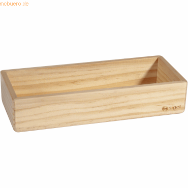 Sigel Holz-Stifteschale magnetisch Pinienholz 175x40x55mm beige von Sigel