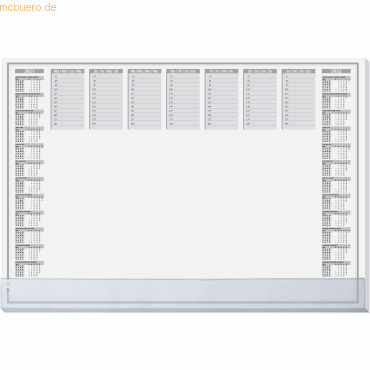 Sigel Kalender-Schreibunterlage Protect 40 Blatt mit Schutzleiste und von Sigel