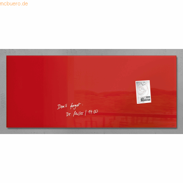 Sigel Magnetboard Glas artverum 135x55cm rot Sigel Magnetboard Glas artverum 135x55cm rot von Sigel