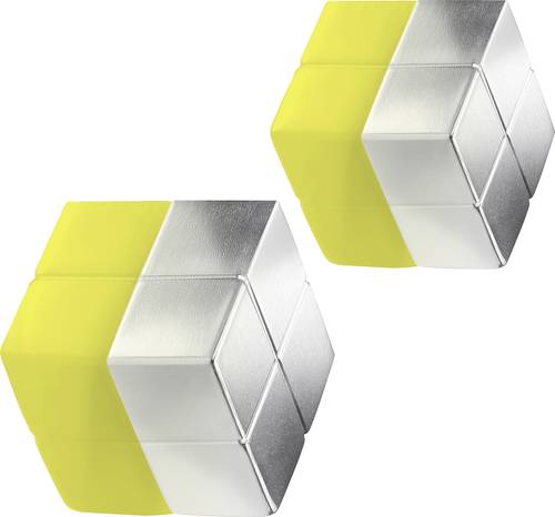 Sigel Neodym Magnet C10  Extra-Strong  (B x H x T) 20 x 10 x 20mm Würfel Silber 2 St. BA704 von Sigel