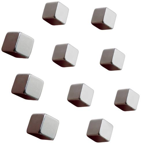 Sigel Neodym Magnet C5  Strong  (B x H x T) 10 x 10 x 10mm Würfel Silber 10 St. BA193 von Sigel