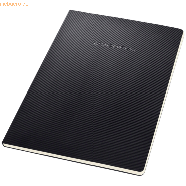 Sigel Notizblock Conceptum A4 120 Seiten Hardcover liniert 80g black von Sigel