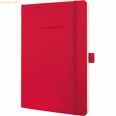 Sigel Notizbuch Conceptum A5 194 Seiten Softcover kariert 80g red von Sigel