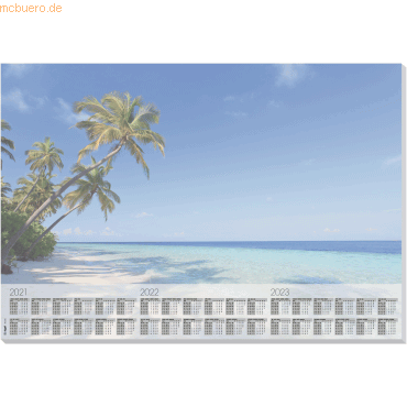 Sigel Schreibunterlage 'Beach' Papier 59,5x41cm Kalender 30 Blatt von Sigel