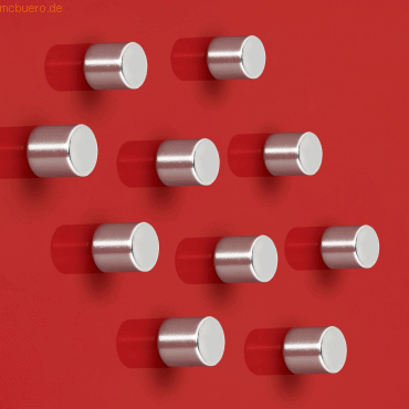 Sigel SuperDym-Magnet C5 Zylinder silber stark 10x10 mm VE=10 Stück Sigel SuperDym-Magnet C5 Zylinder silber stark 10x10 mm VE=10 Stück von Sigel