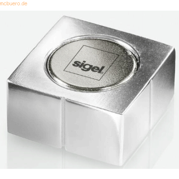 Sigel SuperDym-Magnete Cube-Design 20x10x20mm silber von Sigel
