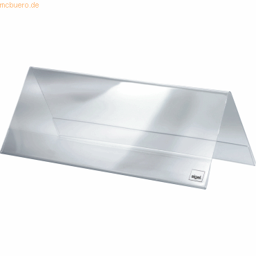 Sigel Tischaufsteller Dachform glasklar 240x90mm VE=5 Stück Sigel Tischaufsteller Dachform glasklar 240x90mm VE=5 Stück von Sigel