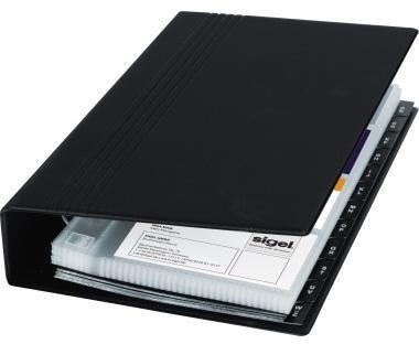 Sigel Visitenkartenringbuch VZ300 max. 200Karten 25Hüllen schwarz 126226400 Sigel Visitenkartenringbuch VZ300 max. 200Karten 25Hüllen schwarz 126226400 von Sigel