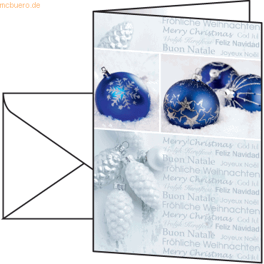 Sigel Weihnachts-Karte A6 220g VE=25+25 Stück Seasons Greetings von Sigel