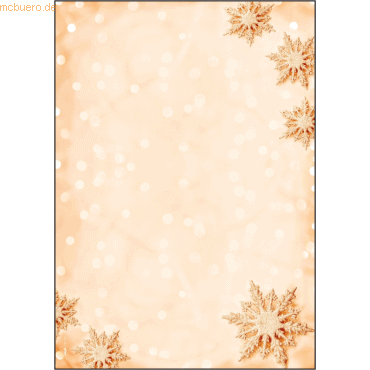 Sigel Weihnachts-Motiv-Papier A4 90g Golden Snowflakes VE=100 Blatt Sigel Weihnachts-Motiv-Papier A4 90g Golden Snowflakes VE=100 Blatt von Sigel