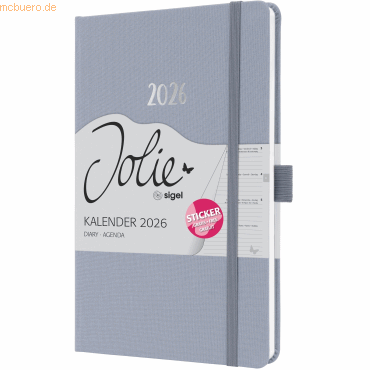 Sigel Wochenkalender Jolie ca. A5 Hardcover light lilac 2026 Sigel Wochenkalender Jolie ca. A5 Hardcover light lilac 2026 von Sigel