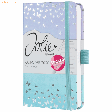 Sigel Wochenkalender Jolie ca. A6 Hardcover Butterfly Confetti Sky 202 Sigel Wochenkalender Jolie ca. A6 Hardcover Butterfly Confetti Sky 202 von Sigel