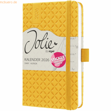 Sigel Wochenkalender Jolie ca. A6 Hardcover mango yellow 2026 Sigel Wochenkalender Jolie ca. A6 Hardcover mango yellow 2026 von Sigel