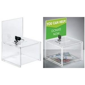 sigel Aktionsbox, Acryl (B)150 x (T)150 x (H)220 mm glasklar, UV-beständig, abschließbares Zylinderschloss, - 1 Stück (VA151) von Sigel