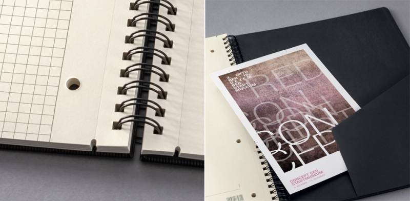 sigel Collageblock Conceptum, DIN A5, liniert, schwarz von Sigel