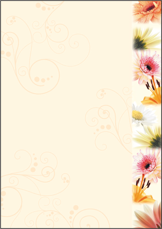 sigel Design-Papier, DIN A4, 90 g/qm, Motiv , Flowerstyle, von Sigel