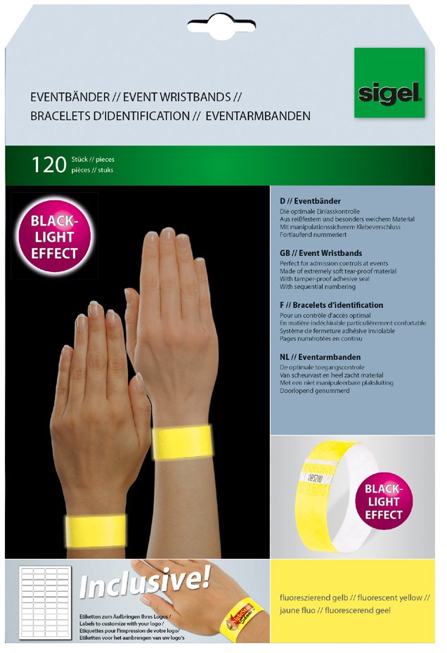sigel Eventbänder , Super Soft, , fluoreszierend, gelb sigel Eventbänder , Super Soft, , fluoreszierend, gelb von Sigel