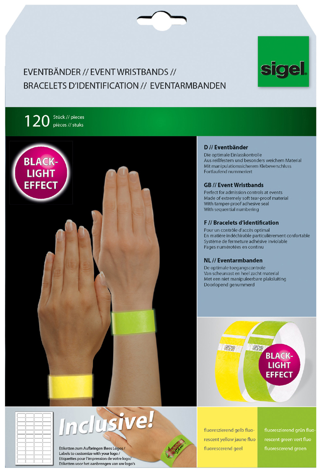 sigel Eventbänder , Super Soft, , fluoreszierend, sortiert sigel Eventbänder , Super Soft, , fluoreszierend, sortiert von Sigel