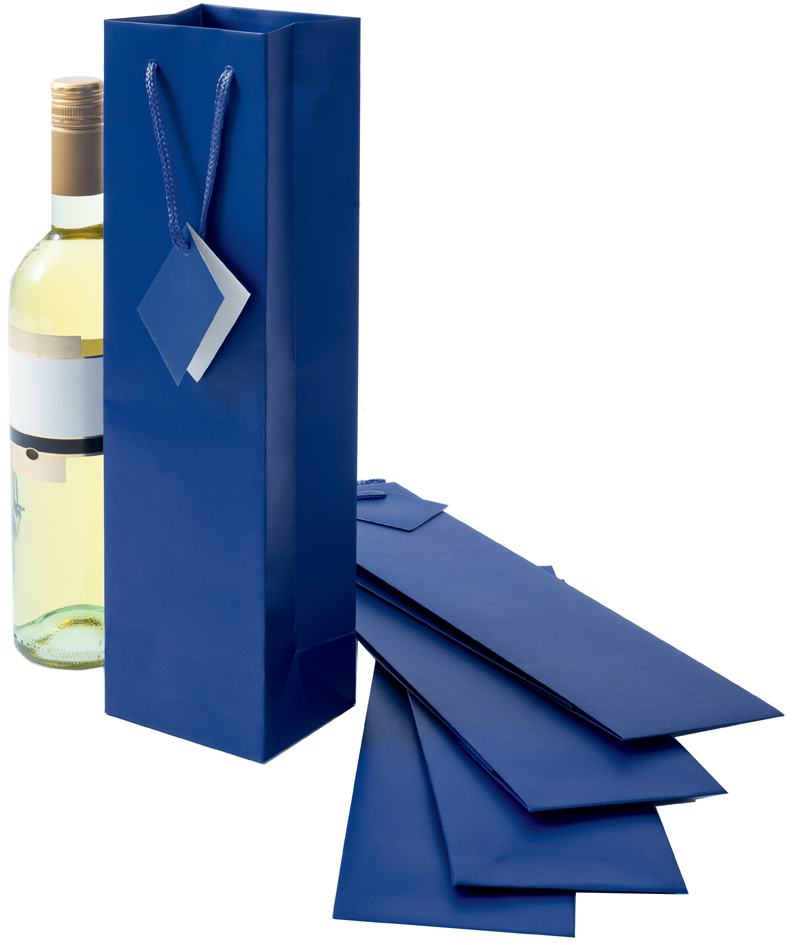 sigel Flaschentüte, mit Mattlack, für 1 Flasche, ultramarin- sigel Flaschentüte, mit Mattlack, für 1 Flasche, ultramarin- von Sigel