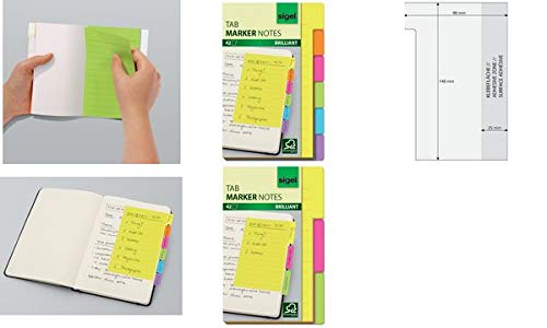 sigel Haftmarker Tab Marker Notes, aus Papier, 42 Blatt, Sie erhalten 1 Stück á 42 Blatt sigel Haftmarker Tab Marker Notes, aus Papier, 42 Blatt, Sie erhalten 1 Stück á 42 Blatt von Sigel