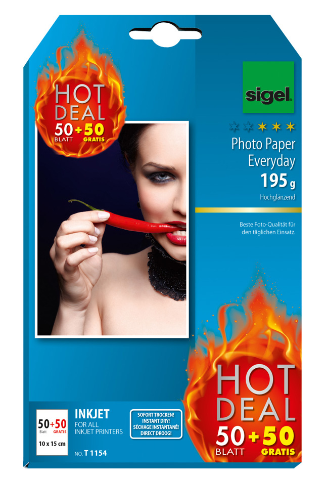 sigel InkJet-Everyday-Foto-Papier , HOT DEAL, , 10 x 15 cm von Sigel