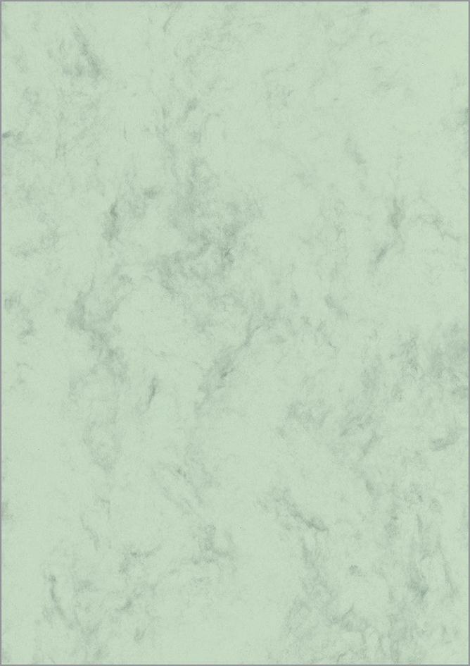 sigel Marmor-Papier, A4, 200 g/qm, Edelkarton, pastellgrün von Sigel