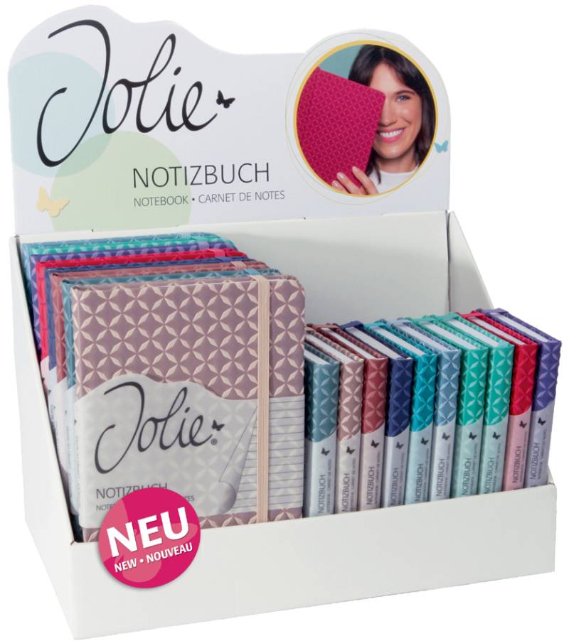 sigel Notizbuch Jolie Flair, Kunstleder, liniert, Display von Sigel