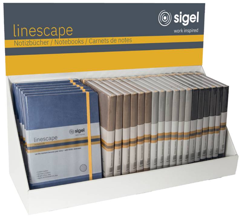 sigel Notizbuch Linescape, DIN A5 hoch, Display von Sigel