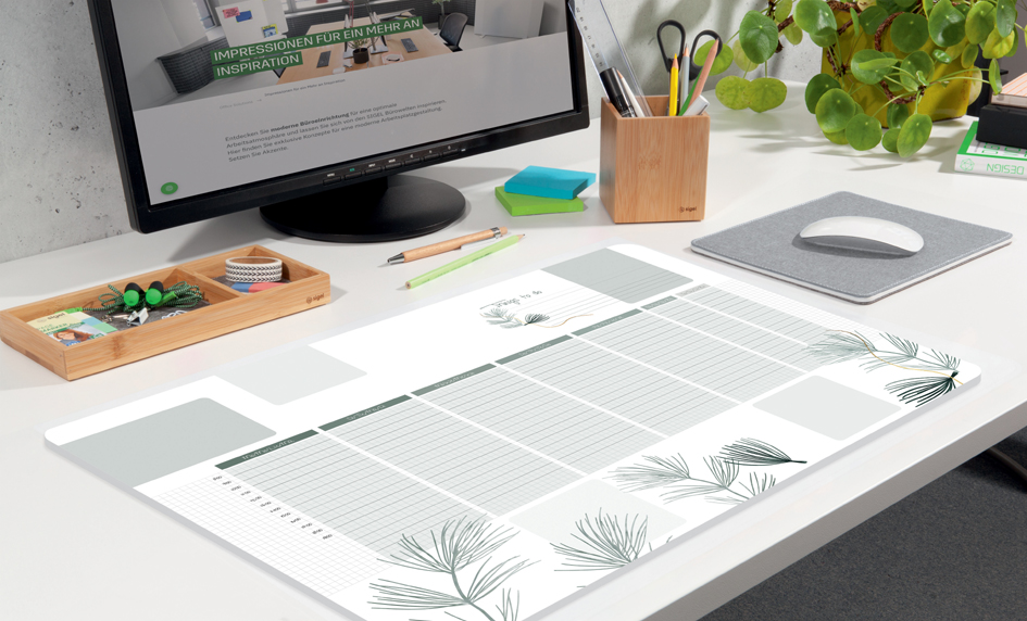 sigel Papier-Schreibunterlage , Weekly Planner Nature, von Sigel