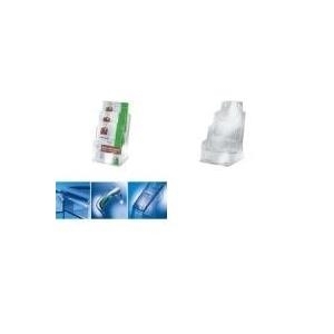 sigel Tisch-Prospekthalter, Acryl, DIN A4, mit 3 Fächern glasklar, Fülltiefe: 30 mm, auch für Wandmontage geeignet (LH130) von Sigel