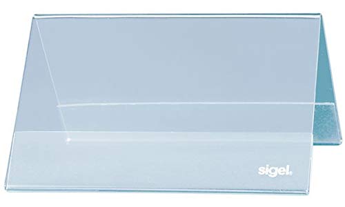 sigel Tischaufsteller, Hartplastik, 95 x 42 mm, Dachform, Sie erhalten 1 Packung, Packungsinhalt: 10 Stück sigel Tischaufsteller, Hartplastik, 95 x 42 mm, Dachform, Sie erhalten 1 Packung, Packungsinhalt: 10 Stück von Sigel