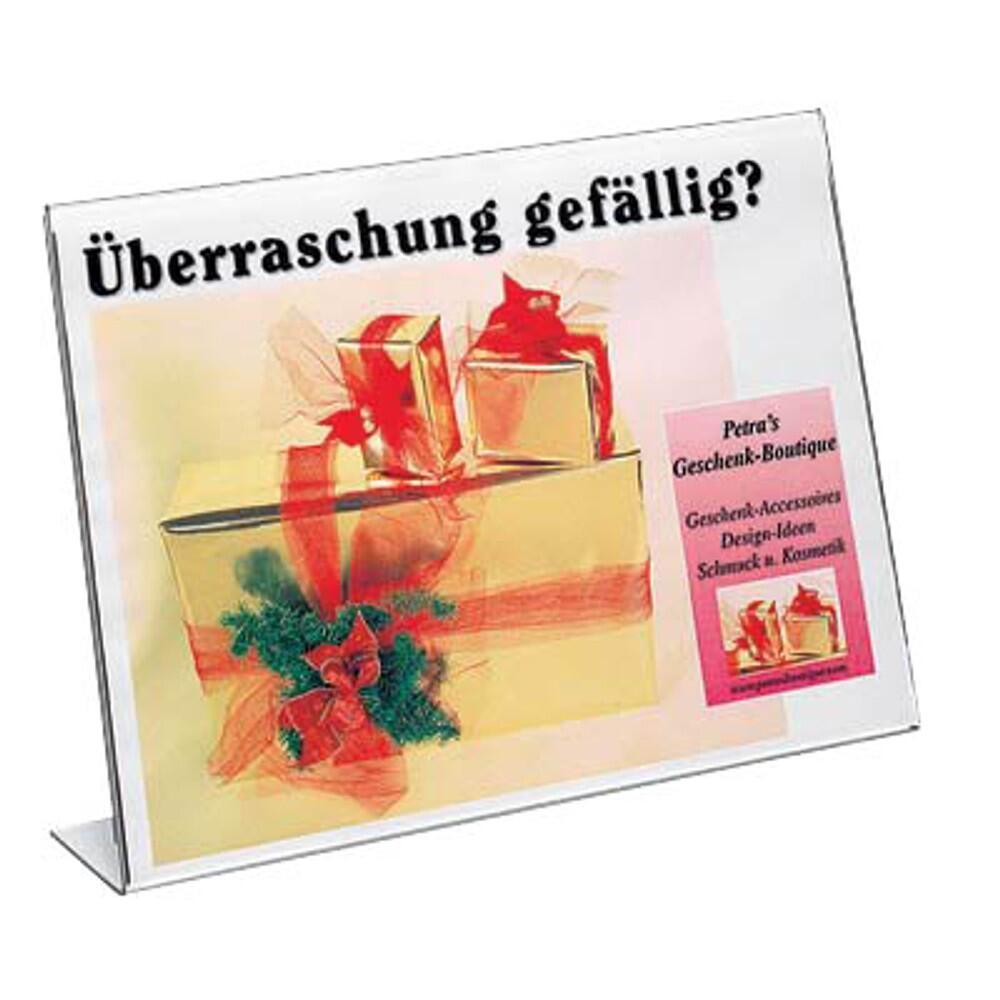 sigel Tischaufsteller quer - DIN A4 sigel Tischaufsteller quer - DIN A4 von Sigel