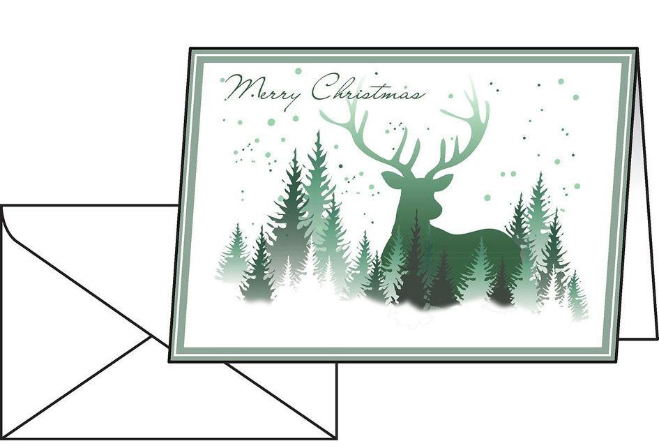 sigel Weihnachts-Karte , Christmas Forest, , A6, 220 g von Sigel