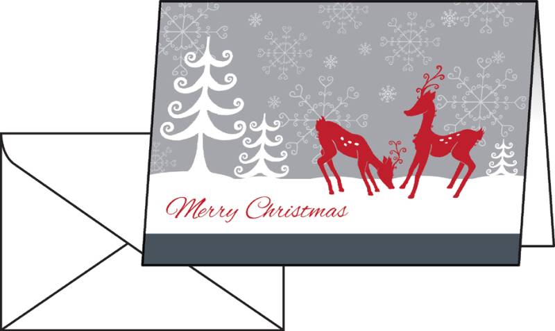 sigel Weihnachtskarte , Red Deer, , A6, 220 g von Sigel