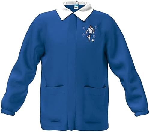 siggi Tunic Apron Baby Blue School with Embroidery Footballer, Bluette, 9 Years von Siggi Group