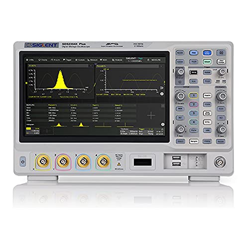 SIGLENT Serie SDS2000X Plus Digitales Phosphor-Oszilloskop, 2-Kanal, 100 MHz Bandbreite, 200 Mpts Speichertiefe, 25,7 cm (10,1 Zoll) Monitor von Siglent