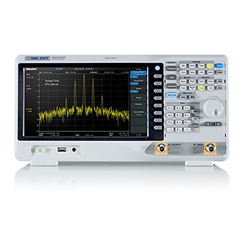 SIGLENT Serie SSA3000X Spektrumanalysator, 9 kHz-3,2 GHz, Frequenz, 0,7 dB, Gesamtbreite Genauigkeit, 25,7 cm (10,1 Zoll) WVGA (1024 x 600) Monitor von Siglent