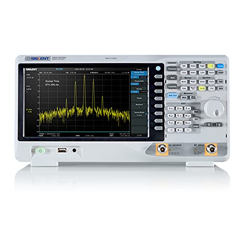 SIGLENT Serie SSA3000X Spektrumanalysator, 9 kHz-3,2 GHz Frequenz, < 0,7 dB, Gesamtamplitudengenauigkeit, 25,7 cm (10,1 Zoll) WVGA (1024 x 600) Monitor von Siglent