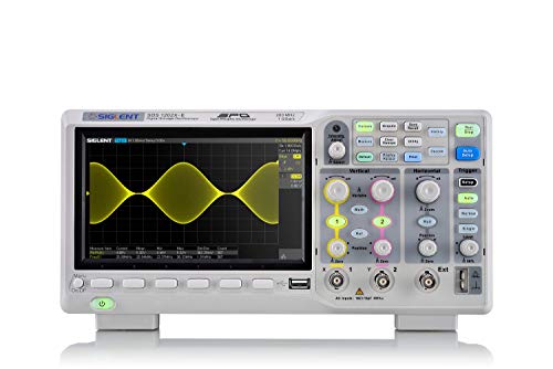 Siglent Technologies SDS1202X-E Digitales Oszilloskop, 200 MHz, 2 Kanäle, Grau von Siglent