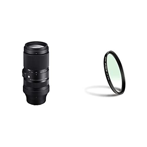 Sigma 100-400 F5-6,3 DG DN OS Contemporary Objektiv für Sony-E Objektivbajonett & Walimex Pro UV-Filter Slim MC 67 mm (inkl. Schutzhülle) von Sigma