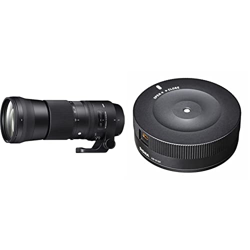 Sigma 150-600mm F5,0-6,3 DG OS HSM Contemporary Objektiv (95mm Filtergewinde) für Canon Objektivbajonett & USB-Dock für Canon Objektivbajonett von Sigma