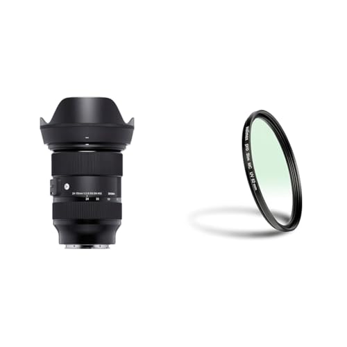 Sigma 24-70mm F2,8 DG DN Art Objektiv für Sony-E Objektivbajonett & Walimex Pro UV-Filter Slim MC 82 mm (inkl. Schutzhülle) von Sigma