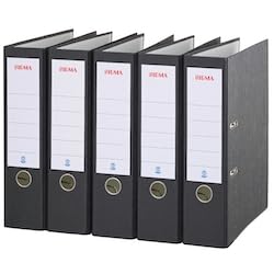 Sigma Ordner, breit, wolkenmarmor, schwarz, 5 Stück Sigma Ordner, breit, wolkenmarmor, schwarz, 5 Stück von Sigma