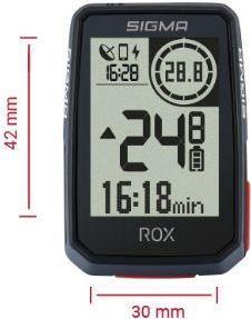 Sigma ROX 2.0 Fahrrad-Navi Fahrrad GPS, GLONASS, spritzwassergeschützt (01050) von Sigma