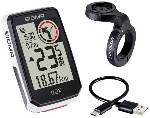 Sigma ROX 2.0 Fahrrad-Navi Fahrrad GPS, GLONASS, spritzwassergeschützt von Sigma