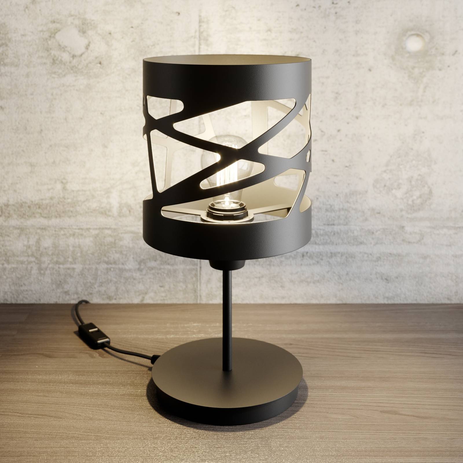 Tischlampe Modul Frez Musterschirm Ø17,5cm schwarz Tischlampe Modul Frez Musterschirm Ø17,5cm schwarz von Sigma