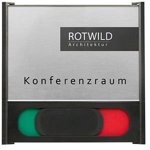 SignSystems® Türschild BOX Kunststoff schwarz 15,0 x 10,0 cm von SignSystems®