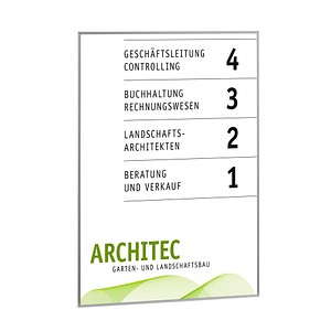 SignSystems® Türschild New Age Metall silber DIN A4 von SignSystems®